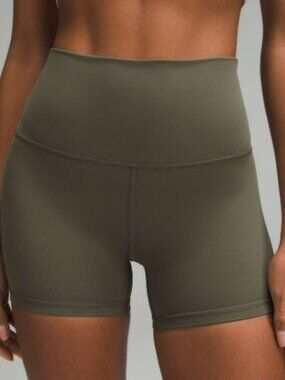 Lululemon Align High-Rise Short 4" Army Green Size 8